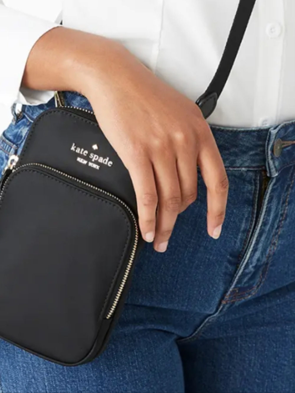 kate spade black crossbody mini bag